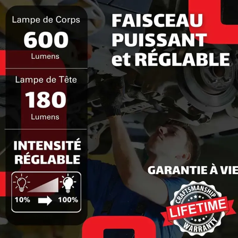 Lampe d'inspection LED flexible OBSERVER - 600 Lumens - USB-C - IP54*Observer Tools Sale