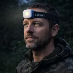 Lampe torche frontale cube 400 lumens, 3 modes d'éclairage* New