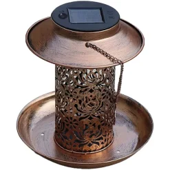 Lanterne solaire et mangeoire Ø 19 x 20 cm* Hot