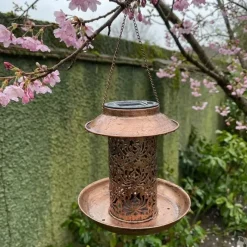 Lanterne solaire et mangeoire Ø 19 x 20 cm* Hot