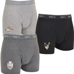 Lot 3 Boxers canard cerf sanglier élastique coton doublé M à 3XL*Bartavel Sale
