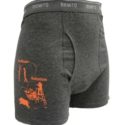 Lot 3 boxers humour ceinture élastique coton doublé M à 3XL*Bartavel Outlet