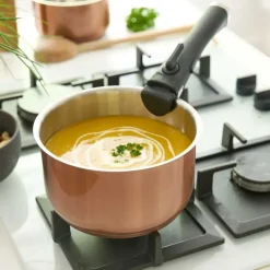 Lot 3 casseroles inox 18/10 colorées 16-18-20cm + poignée*Pradel France Discount