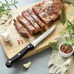 Lot 6 couteaux 22 cm à steak lame inox*Pradel France Clearance