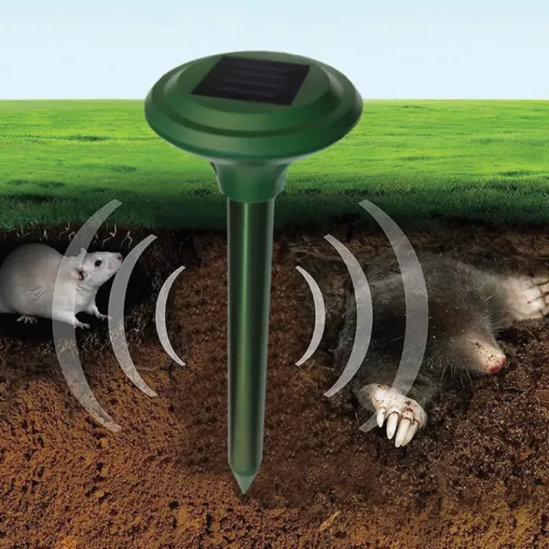 Lot de 3 anti-taupes solaires à ultra-sons Protection 1200 m²* Online