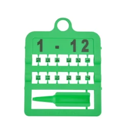 Lot de 12 Bagues fendues marquage laser Vert*Rings 4 Wings Hot