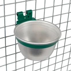 Lot de 10 Bols aluminium mangeoire - abreuvoir multi animaux ø10cm*Olba Hot