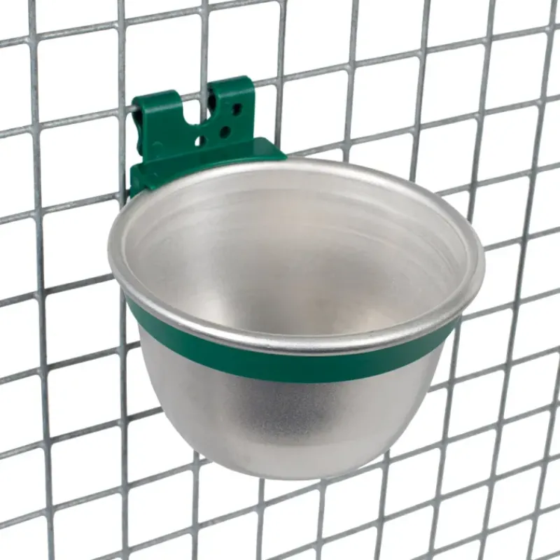 Lot de 10 Bols aluminium mangeoire - abreuvoir multi animaux ø10cm*Olba Hot