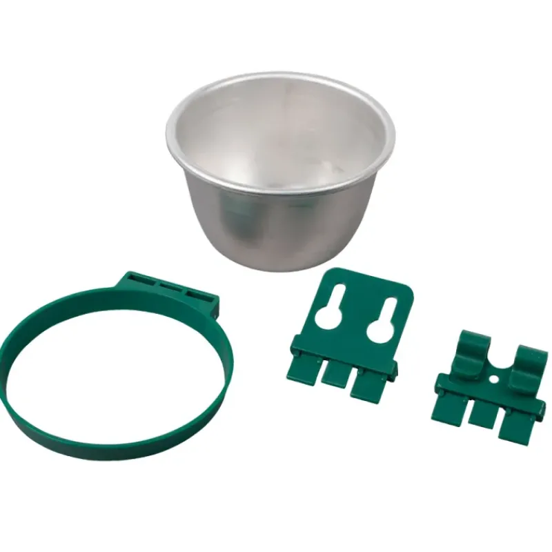 Lot de 10 Bols aluminium mangeoire - abreuvoir multi animaux ø10cm*Olba Hot