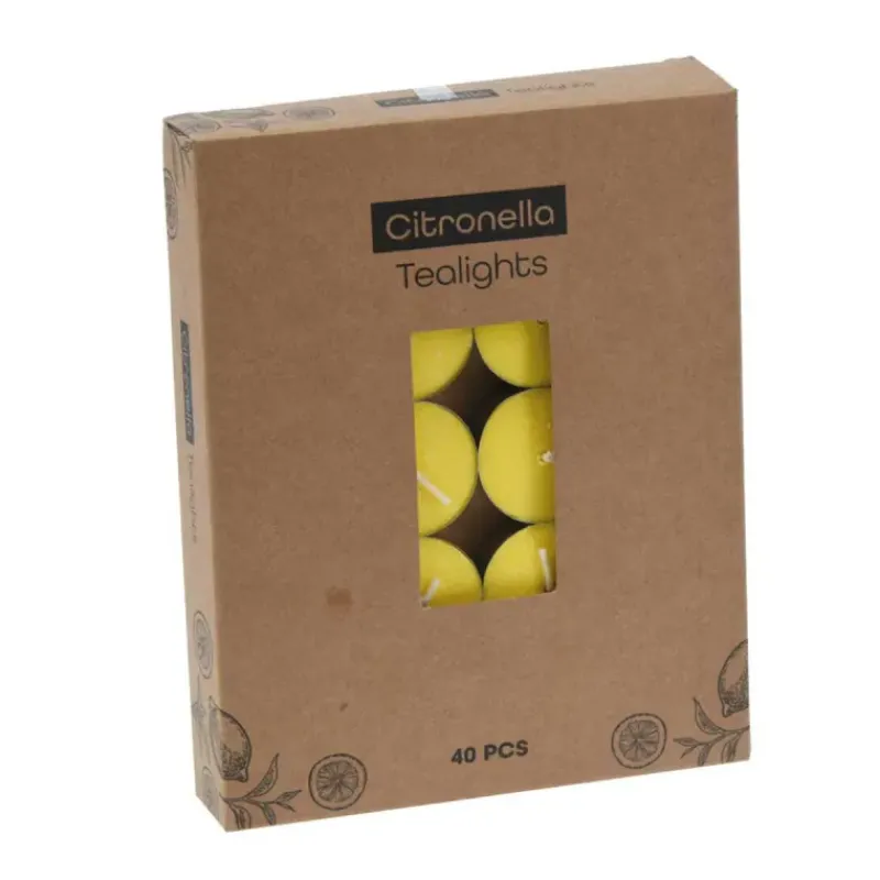 Lot de 40 bougies chauffe-plat à la citronnelle* Sale