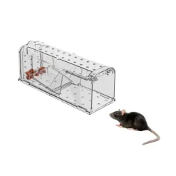 Lot de 2 cages à souris en plastique résistantes avec aération*