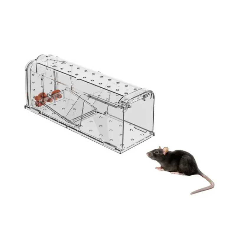 Lot de 2 cages à souris en plastique résistantes avec aération*