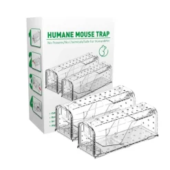 Lot de 2 cages à souris en plastique résistantes avec aération*