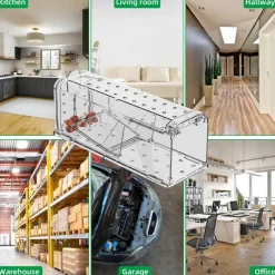 Lot de 2 cages à souris en plastique résistantes avec aération*