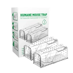 Lot de 2 cages à souris en plastique résistantes avec aération*