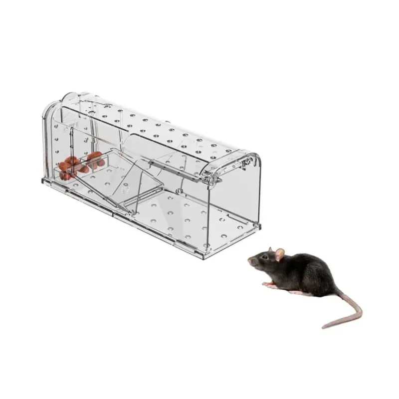 Lot de 2 cages à souris en plastique résistantes avec aération*