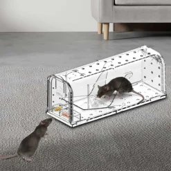 Lot de 2 cages à souris en plastique résistantes avec aération*