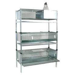 Lot de 3 cages d'élevage cailles calva 100 X 50 X 180 cm* Online