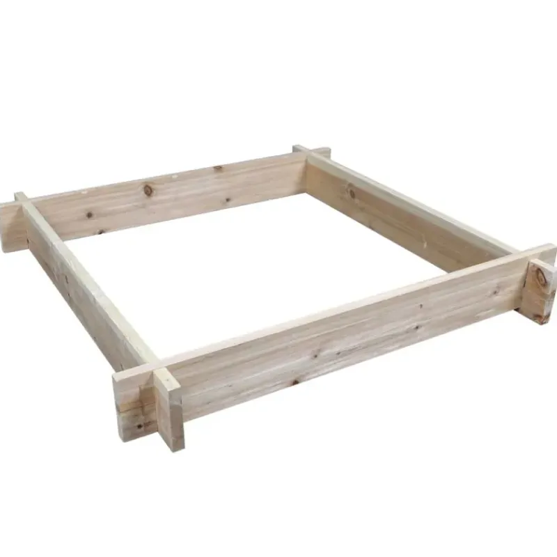 Lot de 3 carrés potager bois de sapin avec géotextile* Best
