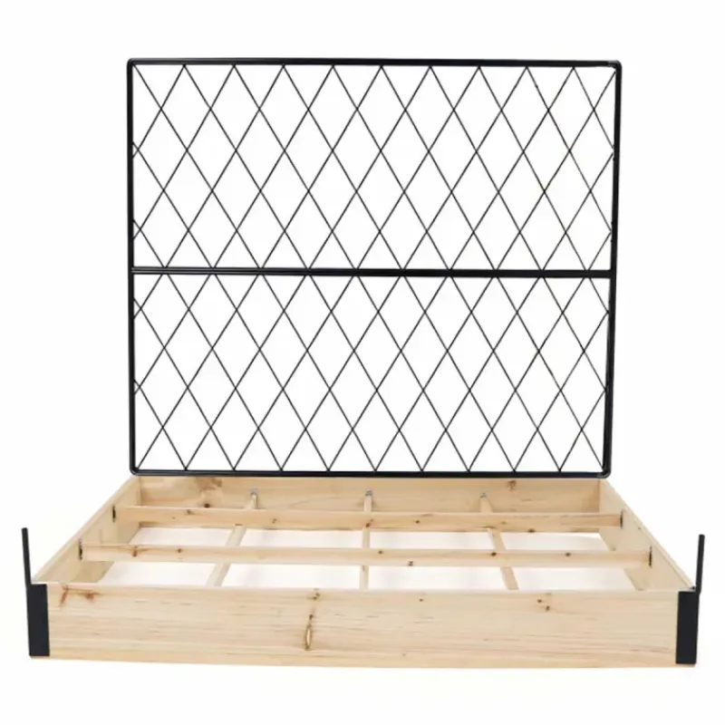 Lot de 3 carrés potager en bois de sapin* Outlet