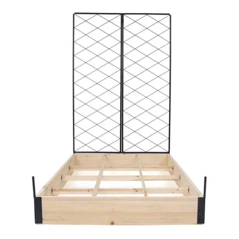 Lot de 3 carrés potager en bois de sapin* Outlet