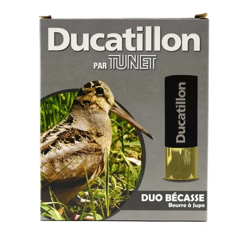 Lot de 40 Cartouches 12/70 bourre jupe "Duo Bécasse" 38g 358m/s*TUNET Online