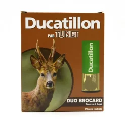 Lot de 100 cartouches cal.12/70 bourre jupe Duo Brocard 390ms*TUNET Hot