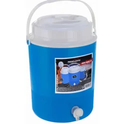 Lot de 3 Distributeurs de Boisson en Plastique - Capacités 7,5L, 2,4L et 1,25L - Bleu et Blanc* Best