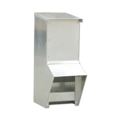 Lot de 10 Mangeoires à trémie métal galvanisée 7kg* Clearance