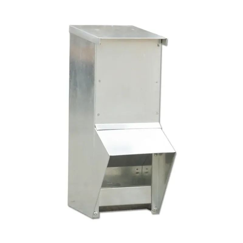 Lot de 5 Mangeoires à trémie métal galvanisée 7kg* Hot