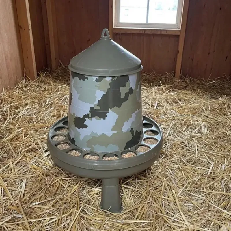 Lot de 10 Mangeoires sur pieds surélevés 4 kg camo Ø 33cm H 37,5cm*GAUN Online