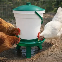 Lot de 3 pieds pour abreuvoir 18L vert -*Olba Hot