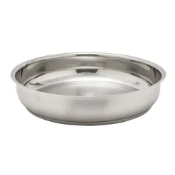 Lot de 3 Poêles acier inoxydable diamètres 20, 24 et 26 cm*Pradel France Discount