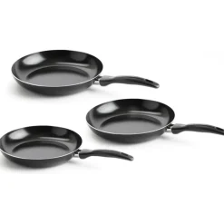 Lot de 3 poêles Vita Verte en aluminium anti-adhésif - Ø20/24/28cm - Tous feux* Sale