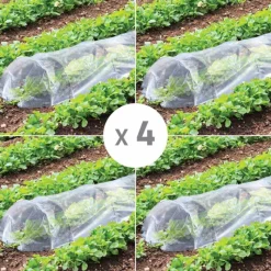 Lot de 4 Tunnels de Forçage 3m pour potager* Hot