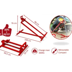Lève Tracteur Tondeuse à Vis sans Fin – Charge 400 kg* Sale