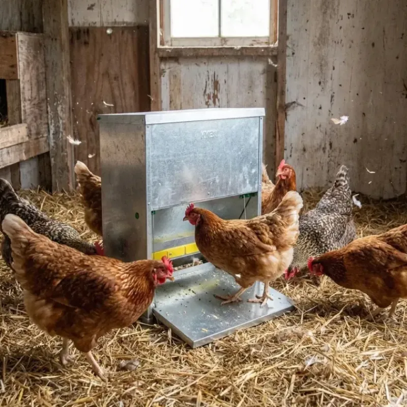 Mangeoire à trémie anti-nuisible tôle galvanisée 23 kg*River Systems Sale