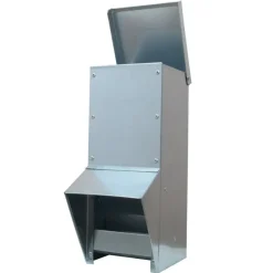 Mangeoire à trémie galvanisée 7 kg 17 x 18 x 39 cm* Online