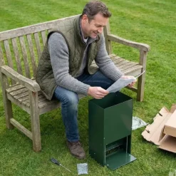 Mangeoire anti-nuisible 23 kg thermolaquée vert* Online