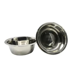 Mangeoire chien sur pied réglable + 2 gamelles Ø de 19 cm*