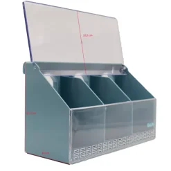 Mangeoire de cage 3 compartiments 14,7 x 25 x 10 cm* Sale