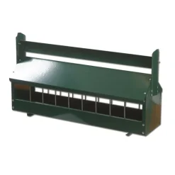 Mangeoire galva avec rouleau thermolaqué vert* Hot