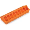 Mangeoire linéaire à trous plastique 30 cm poussins et cailles - Orange*GAUN Best