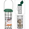 Mangeoire oiseaux métal pour boule graisse Ø7x25cm* Sale