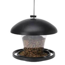 Mangeoire oiseaux transparente 19x17cm avec corde suspension* Online