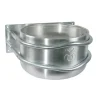 Mangeoire ronde grand animaux en acier inoxydable*Kerbl New