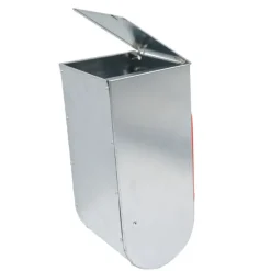 Mangeoire trémie acier galva 1 compartiment à l'unité 25x12x11 cm* Clearance