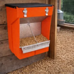 Mangeoire trémie plastique 2 compartiments 2kg - Lapins -*Novital Discount