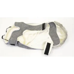 Manteau Grisa gris pour chien – Doudoune chaude et ajustable* Clearance