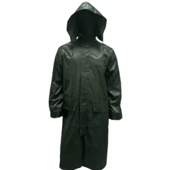 Manteau pluie étanche vert 100% polyester PVC*Treeland Clearance